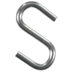 Ace Small Zinc-Plated Silver Steel 15 lb. 8 pk 0.75 in. L S-Hook