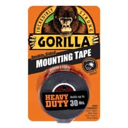 Gorilla 1 in. W x 60 in. L Mounting Tape Black