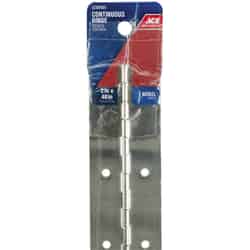 Ace 2 in. W X 48 in. L Nickel Steel Continuous Hinge 1 pk