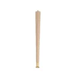Waddell 3-1/2 in. H Round Tapered Wood Table Leg