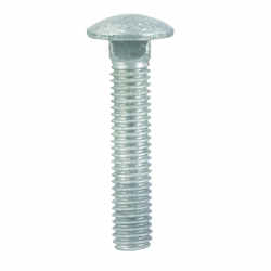 HILLMAN 3/8 Dia. x 2 in. L Hot Dipped Galvanized Steel Carriage Bolt 100 pk