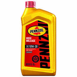 PENNZOIL High Mileage Vehicle 10W-30 4 Cycle Engine Motor Oil 1 qt.