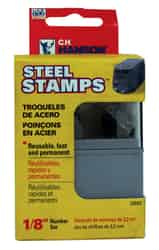 C.H. Hanson 1/8 in. Steel Gray Number Stamp Set Nail-On 0-9