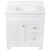 Continental Cabinets Edgewater Single White Vanity Combo 33-1/2 in. H x 30 in. W x 18 in. D