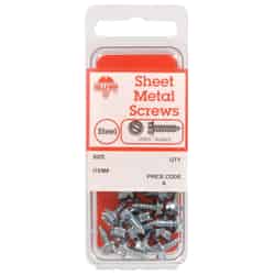 HILLMAN 12 x 1 in. L Slotted Zinc-Plated Steel Sheet Metal Screws 5 per box Hex Head