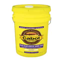 Cabot Solid Ultra White Water-Based Acrylic Siding Stain 5 gal