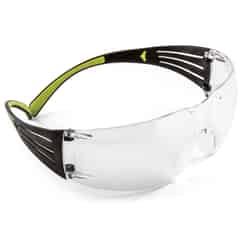 3M SecureFit Anti-Fog Clear Safety Glasses Black/Green 1 pc.