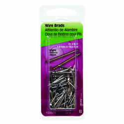 HILLMAN 17 Ga. x 3/4 in. L Bright Steel Brad Nails 2 oz.