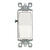 Leviton 15 amps Decora Rocker 1 pk White Switch