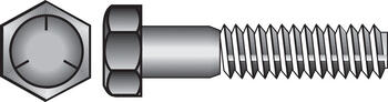 HILLMAN 1/2 in. Dia. x 3-1/2 in. L Heat Treated Zinc Steel Hex Head Cap Screw 25 box