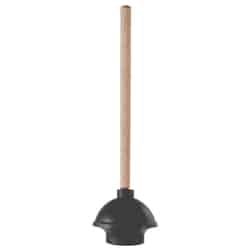 LDR 16 in. L x 6 in. Dia. Plunger with Wooden Handle