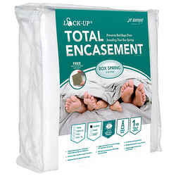 JT Eaton Lock Up Queen Stretch-Knit Polyester Box Spring Cover