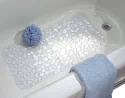 InterDesign 13-3/4 in. L x 26-1/2 in. W Clear Plastic Bath Mat