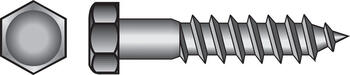 HILLMAN 1/2 in. x 5 in. L Steel Lag Screw 25 pk Hex