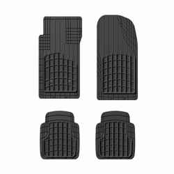 WeatherTech Trim-To-Fit Black Rubber Auto Floor Mats 4 pk 27 in. 19 in.