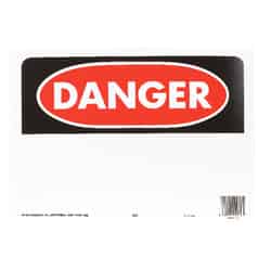 Hy-Ko English Danger 10 in. H x 14 in. W Sign Polyethylene