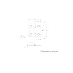 Ace 2.750 in. W X 1-1/2 in. L Bright Brass Brass Narrow Hinge 2 pk