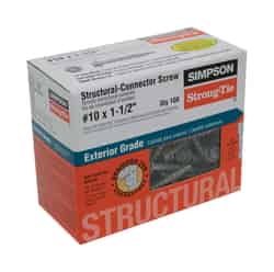 Simpson Strong-Tie Strong-Drive No. 10 x 1-1/2 in. L Star Hex Head Galvanized Steel Connector