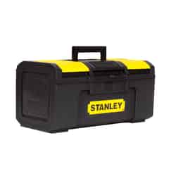 Stanley 8 in. W x 6 in. H 15 in. Plastic Black Tool Box
