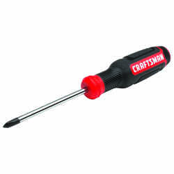 Craftsman 3 in. Phillips #1 Screwdriver Steel Black/Red 1 pc.