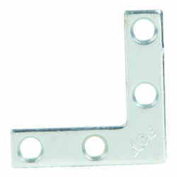 Ace 1-1/2 in. H x 1.375 in. W x 1-1/2 in. D Zinc Flat Corner Brace