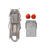 Lux Metal Receptacle Block Kit