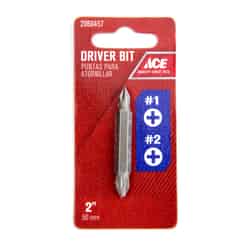 Ace Phillips 2 in. L Double-Ended Screwdriver Bit 1/4 in. Hex Shank 1 pc. S2 Tool Steel