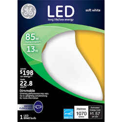 GE BR40 E26 (Medium) LED Bulb Soft White 85 Watt Equivalence 1 pk