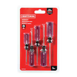 Craftsman  5 pc. Multi-Bit Screwdriver Set  7.5 in. 