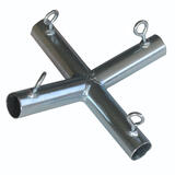 AHC 1 in. Round x 1 in. Dia. x 10 in. L Galvanized Carbon Steel Connector