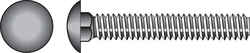 HILLMAN 1/4 Dia. x 2-1/2 in. L Stainless Steel Carriage Bolt 25 pk