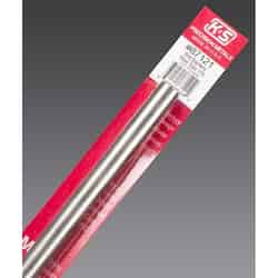 K&S Round Tube 7/16 in. x 12 in. Stainless steel Carded