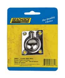 Seachoice Chrome Brass 1-3/4 in. W x 1-1/2 in. L 1 pc. Flush Ring Pull