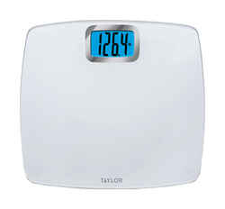 Taylor Digital 440 lb. White Bathroom Scale