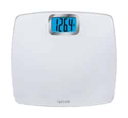 Taylor Digital 440 lb. White Bathroom Scale