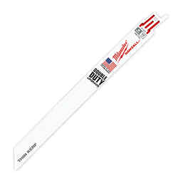 Milwaukee Double Duty Upgrade 9 in. L x 0.5 in. W Bi-Metal Thin Kerf Reciprocating Saw Blade 14