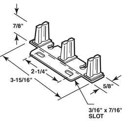 Prime-Line Bronze Steel By-Pass Guide 1 pk