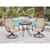 Hanover Monaco 3 pc. Monco Polished Bronze Bistro Set