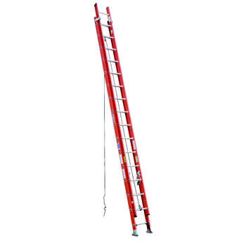 Werner 32 ft. H X 19 in. W Fiberglass Extension Ladder Type 1A 300 lb