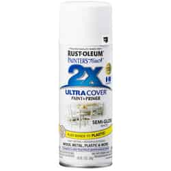 Rust-Oleum Painters Touch Ultra Cover Semi-Gloss White 12 oz. Spray Paint