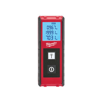 Milwaukee 4 in. L x 1-1/2 in. W Laser Distance Meter 65 ft. Red 1 pc.