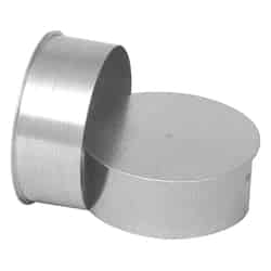 Imperial Manufacturing 8 in. x 6 in. x 6 in. Galvanized Steel Stove Pipe Tee Cap Flow Tee