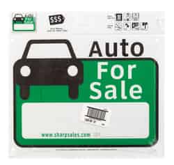 Hy-Ko English Auto for Sale 12 in. H x 13 in. W Plastic Sign