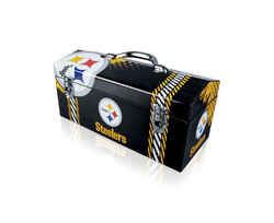 Windco 16.25 in. Steel Art Deco Tool Box 7.1 in. W x 7.75 in. H Pittsburgh Steelers