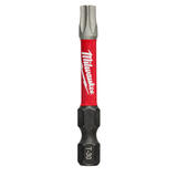 Milwaukee SHOCKWAVE Torx Impact Duty Screwdriver Bit Steel 1/4 in. Quick-Change Hex Shank 1 p