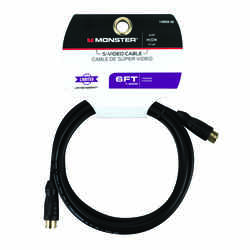 Monster Cable Just Hook It Up 6 ft. L S-Video Cable RCA