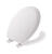 Mayfair Round White Molded Wood Toilet Seat