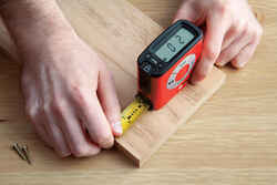 eTape Digital 16 ft. L x 3 in. W Tape Measure 1 pk Red