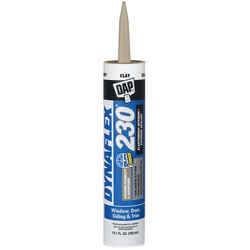 Dap Dynaflex 230 Clay Silicone Door, Trim and Window Sealant 10.1 oz