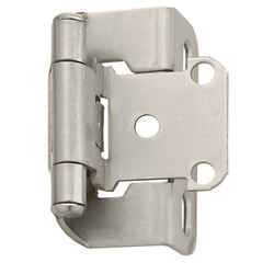 Amerock 1-1/2 in. W x 2-1/4 in. L Satin Nickel Steel Self-Closing Hinge 2